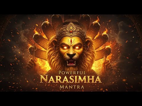 Powerful Lord Narasimha Mantra for protection |Om ugram viram mahavishnuam |108 times for chanting🙏