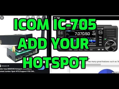ICOM IC-705 Add your Hotspot