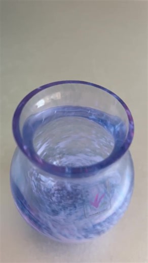 Glass Vase by Caithness of Scotland, Purple Lilac Coloured Glass Flower Posy Vase - Etsy UK