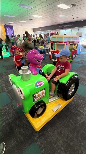 Barney Tractor Ride @ Chuck E Cheese | 2024 | #2024shorts #chuckecheese #tractor #familyfriendly