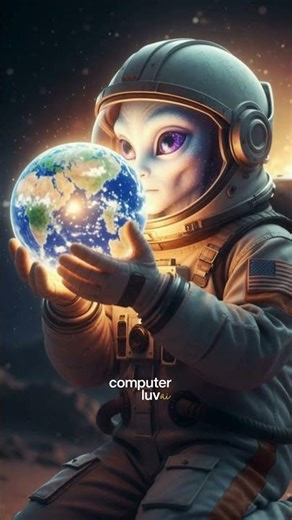 The Alien Who Found Earth 🌍 #computerluvai