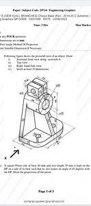 Paper / Subject Code: 29714 / Engineering GraphicsE.(SEM II)(A... | Filo