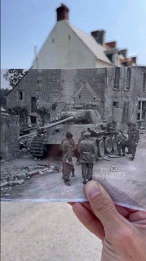Panther Tank 1944 Then & Now #thenandnow #history #ww2