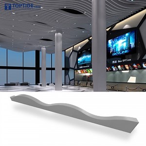 [Hot Item] Aluminum Curved Pop Balcony Ceiling Designs Special Wavy Baffle Ceiling Decoration