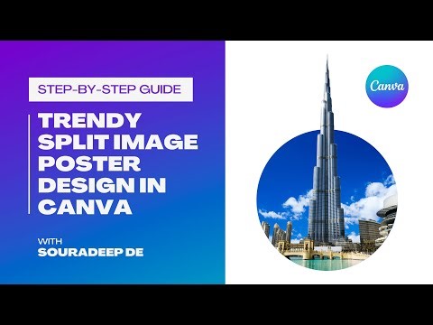 Trendy Split Image Poster Design in Canva | Step-by-Step Guide