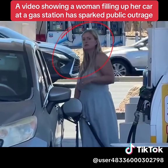 A video showing a woman filling up her car at a gas station has sparked public outrage #news #Station #Monitoring #Viralvideo #foryour