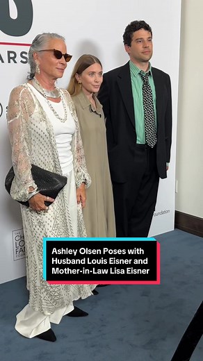 #AshleyOlsen made a rare #redcarpet appearance with her husband #LouisEisner and mother-in-law #LisaEisner at the YES Scholars 25th Anniversary Gala. ❤️