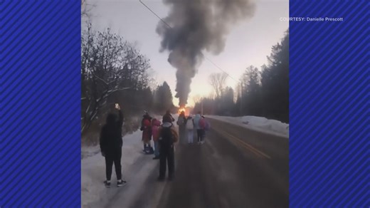 15 kids and driver safe after school bus fire in Springville
