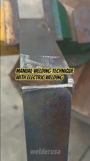 How to weld manually with electric welding.