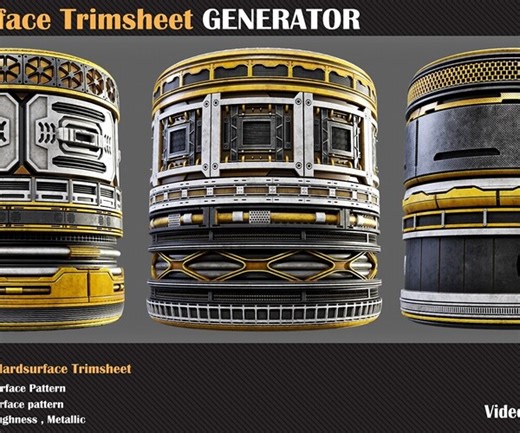ArtStation - Hardsurface Trimsheet GENERATOR | Resources