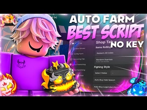 Blox Fruits Script Gui with Auto Farm, Auto Bounty, Dungeon, Mastery Farm & Fruit Sniper! *NO KEY*