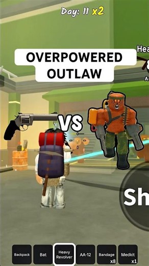 Overpowered outlaw class in survive the apocalypse 😱 #survivetheapocalypse #roblox #shorts