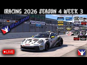 iRacing 2026 Season 4 Week 3 | GT3 Zandvoort, IMSA Fuji, Porsche Cup Sebring & GTE Watkins Glen