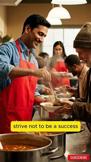 A calm and modest life brings more happiness than the pursuit of success combined with constant
