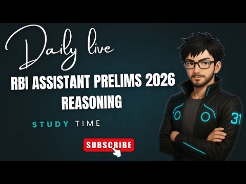 ✅️📍RBI Assistant Prelims 2026 Reasoning (Day-2) #rbi #rbi2026