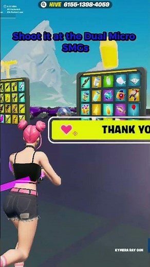 How to get the Low Gravity SMGs in 1v1 with every gun - Day 95 of asking ‪@hivecr8‬ for superfan.