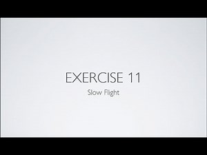 Private Pilot License - Flight Training Exercise Exercise 11 - Slow Flight: Introduction