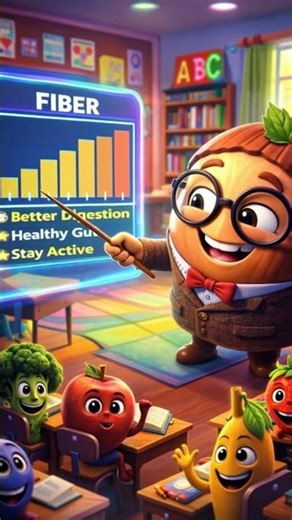“Need better POOP!” 🥜 Hazelnut Amazing Benefits 😄 #shorts #hazelnut #animation #healthtips #comedy