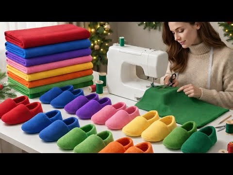 Easy DIY Slippers You’ll Love to Wear | No Pattern !