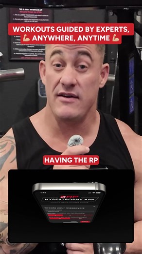 NO MORE “influencer fitness.” Get the RP Hypertrophy App. Progressive overload. Strategic volume. Intelligent recovery ALL in one app. | Renaissance Periodization