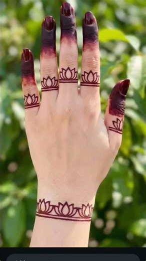 finger mehandi design