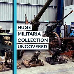 6.3K views · 171 reactions | Tanks! Firearms! Swords!  Take a look at a vast rare collection of militaria on display - before it goes on sale in Australia.  Read more  https://fal.cn/3lHdt | Forces News | Facebook