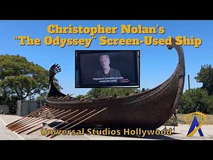 Christopher Nolan's "The Odyssey" screen-used ship at Universal Studios Hollywood