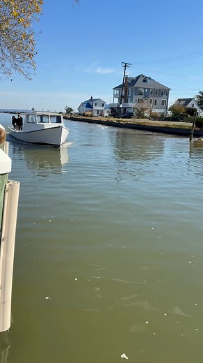 Tilghman made it home on low tide!! One step closer to becoming a bar.. #chesapeakebay #breezypoint #maryland | Breezy Point Marina LLC