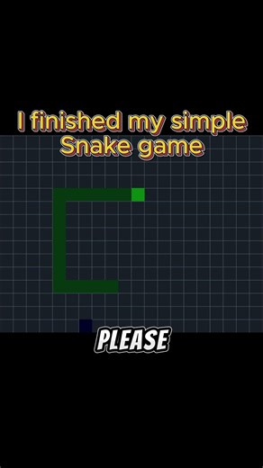 I finished my simple Snake game