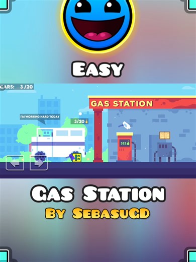Gas Station Challenge in Geometry Dash