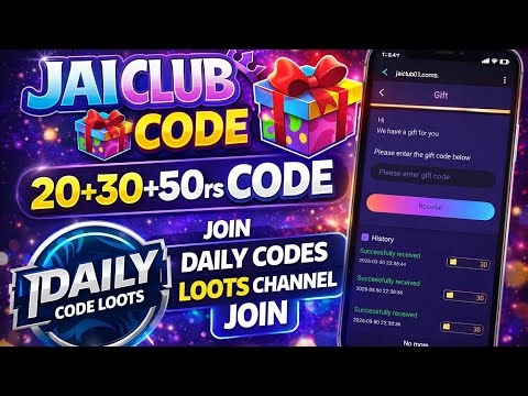 Jai Club Gift Codes | Jai Club Gift Code Telegram Channel | Free Jai Club Gift Code