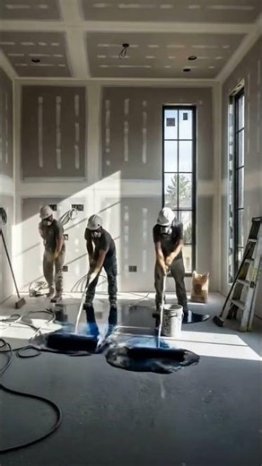 From Dust to Luxury ✨ Satisfying Epoxy Floor Transformation & Office Setup (Real Work Process