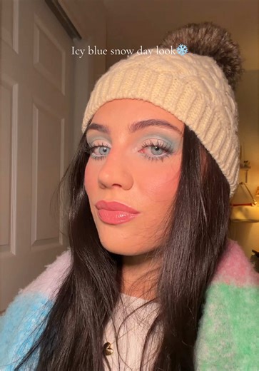 Icy Blue Snow Day Makeup Tutorial