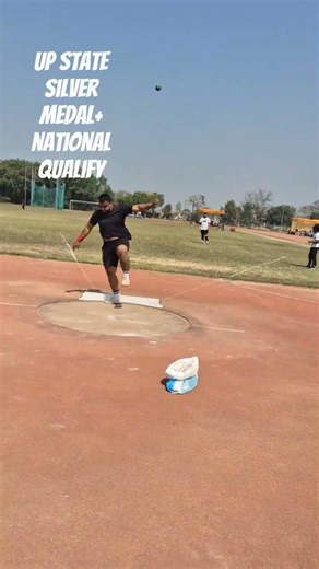 up state silver medal + national qualify #indoor #national #medal #uttarpradesh #shotput #winner