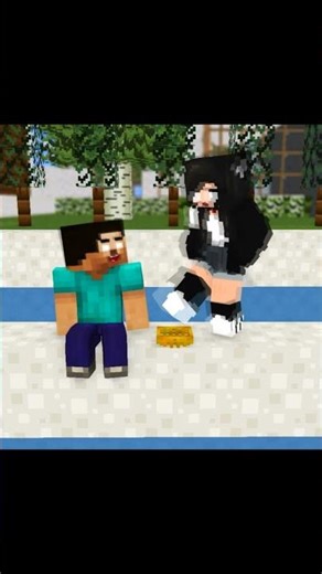 Herobrine Fell in Love ❤️ #minecraft #shorts