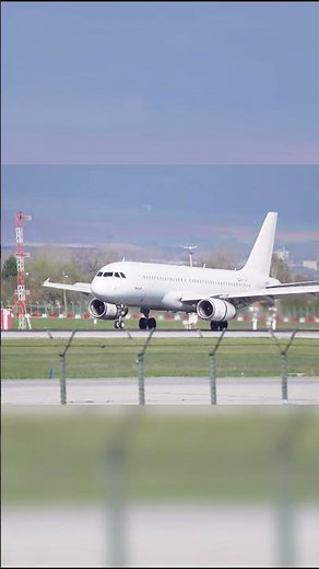 WizzAir White Livery A320 Landing At Sofia Airport