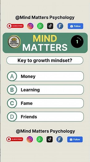 What's the Real Key to a Growth Mindset? | Quick Quiz