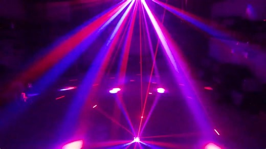LED Stage Decoration butterfly Derby Beam Strobe R G Laser 3in1 Effect Disco Party Christmas Light Projector