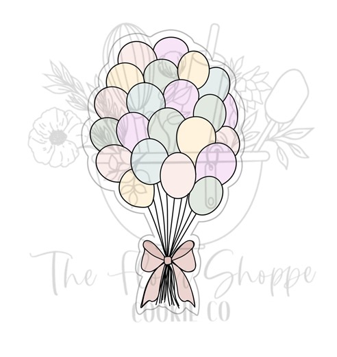 Big Balloon Bouquet Bunch Cookie Cutter - Etsy