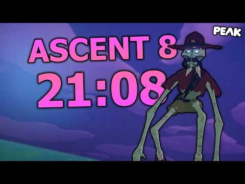 PEAK Speedrun (21:08) - ASCENT 8 Solo "True Ending"