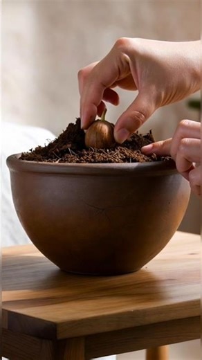 Growing Coconut Tree from Seed 🥥#CoconutTree#PlantTimelapse#GrowFromSeed#Gardening 🌱