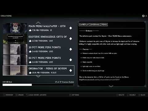 My Skyrim Load Order 5.0 (2025) 100% Stable (XBOX)