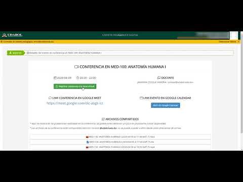 Registrar Asistencia a las clases Virtuales - Estudiante
