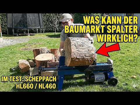 Log splitter test: Scheppach HL660 / HL460 - How good is the DIY log splitter in practice?