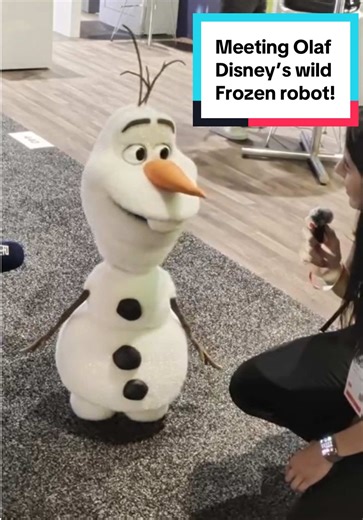 Up close with Disney’s best robot yet: Olaf who visited NVIDIA’s GTC keynote with Jensen Huang before hitting the show floor. Incredible. #olaf #frozen #disney #robot #techtok
