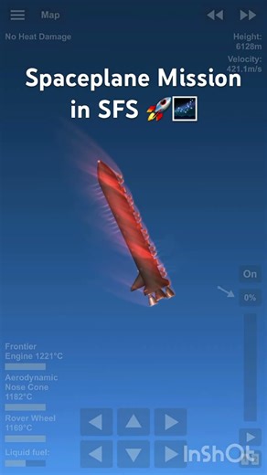Spaceplane Mission in SFS #space #sfs #spaceflightsimulator #spaceshuttle #rockets