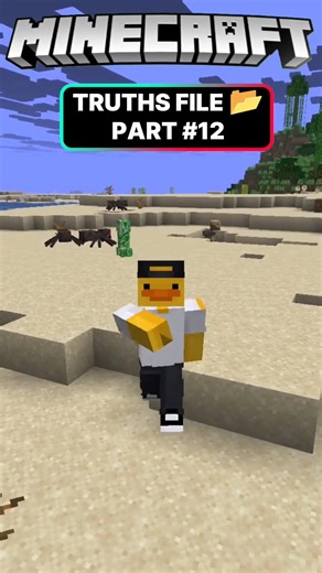Minecraft Truths File 📂 Part 12|#minecraft
