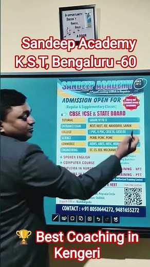 🎓 SANDEEP ACADEMY 🏆 Best Coaching in Kengeri ,Kengeri Satellite Town, Bengaluru