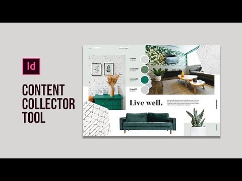Learn how to use the Content Collector Tool in Adobe InDesign