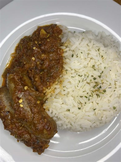 Delicious Wors Stew and Rice Recipe